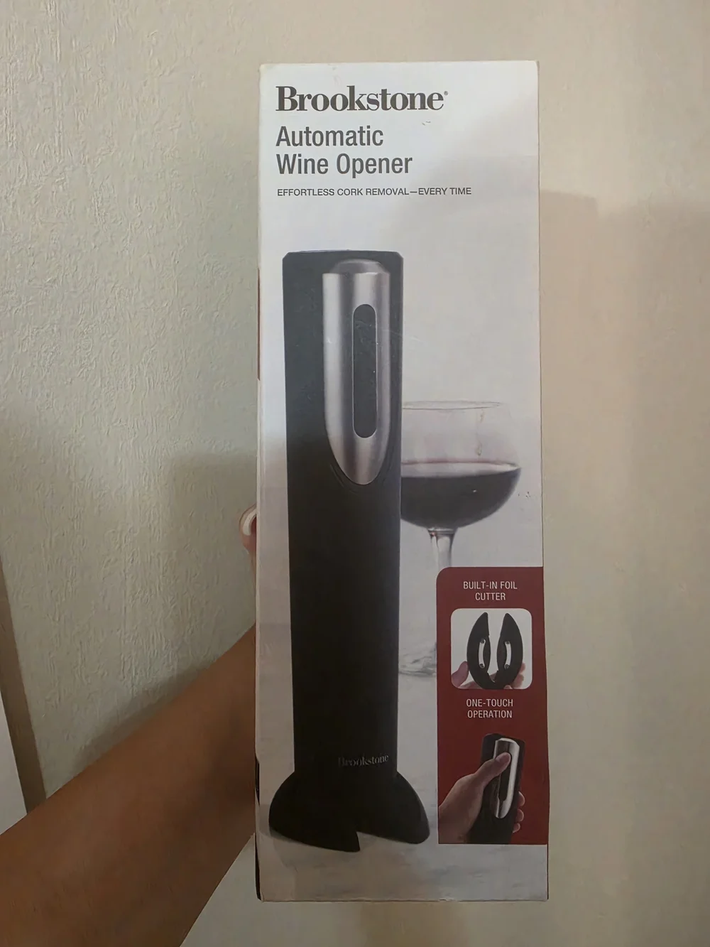 Brookstone Black Automatic Wine Opener